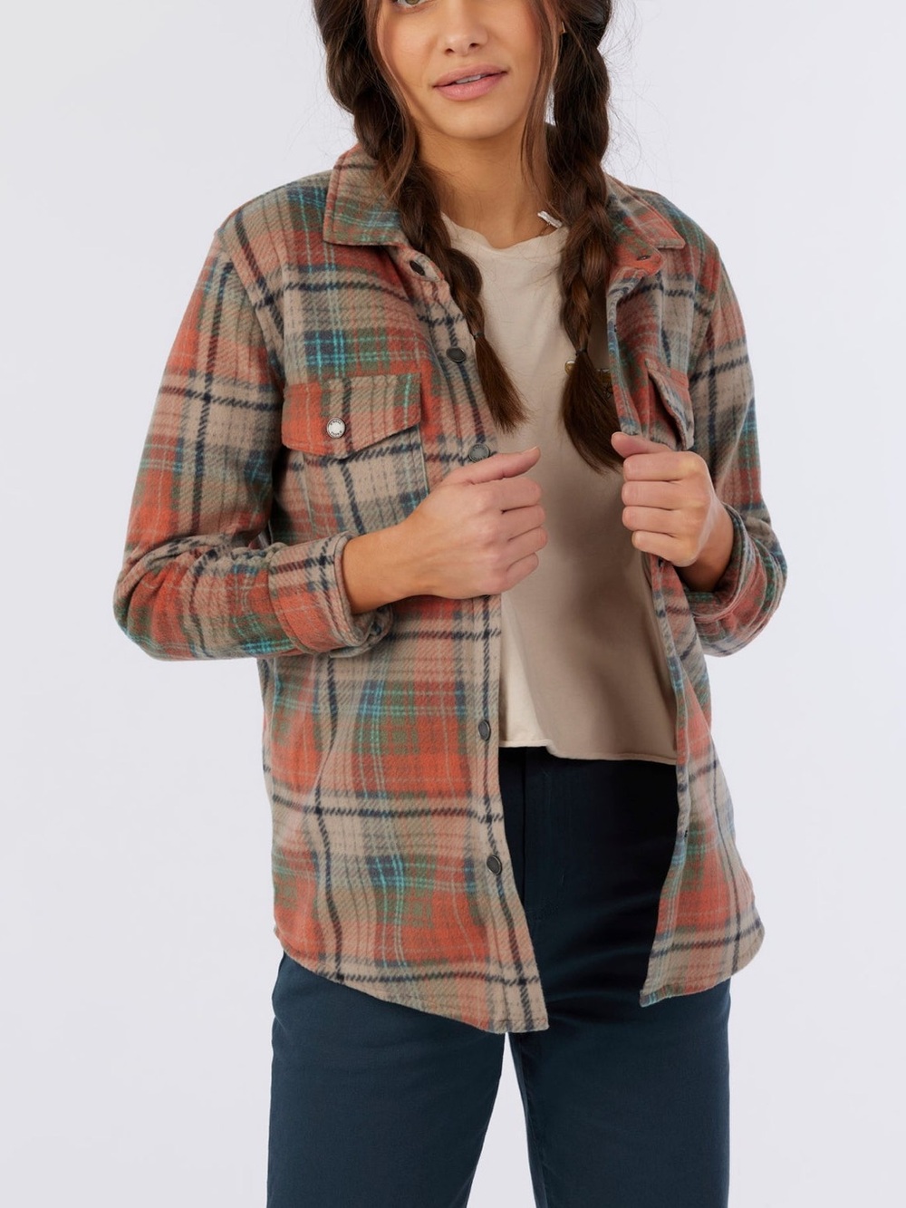 NWT O'Neill Zuma Plaid Superfleece Flannel size small